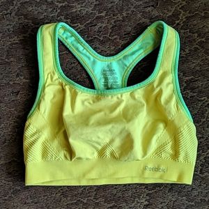 Reebok Yellow Sports Bra